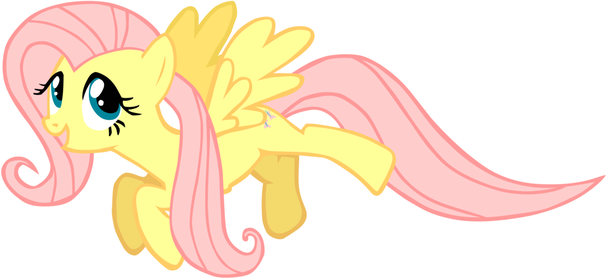 Flying Fluttershy By Risingmoondragon - My Little Pony Fluttershy Fly (1238x646)