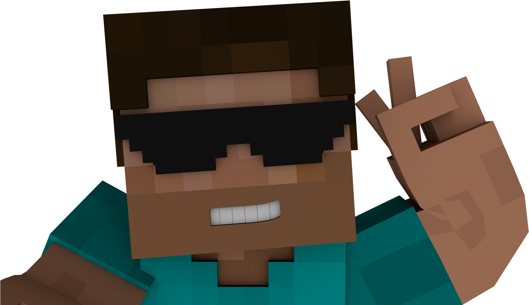 Kzairbp ] - Minecraft 3d Steve (1920x1080)