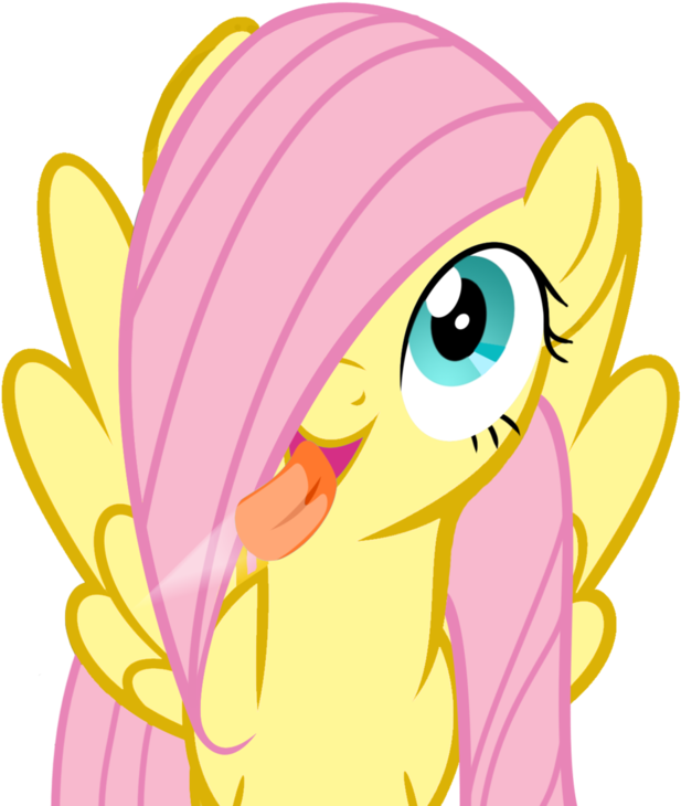 Fluttershy Twilight Sparkle Rainbow Dash Rarity Pony - Mlp Licking The Screen Gif (680x788)