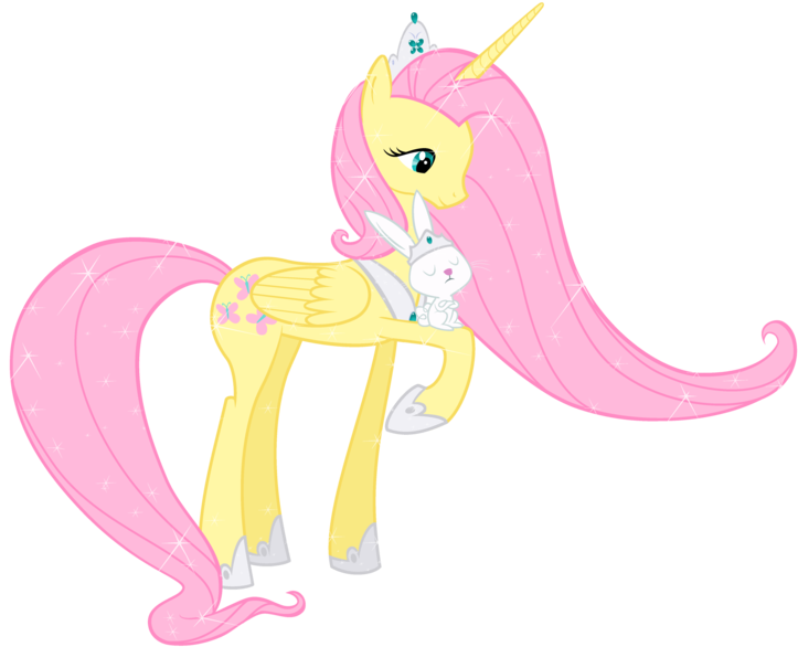 Princess Fluttershy By Nianara - My Little Pony Princess Fluttershy (1024x768)