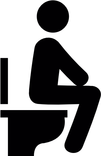 Man Sitting On The Toilet Free Icon - Sitting On Toilet Icon (512x512)
