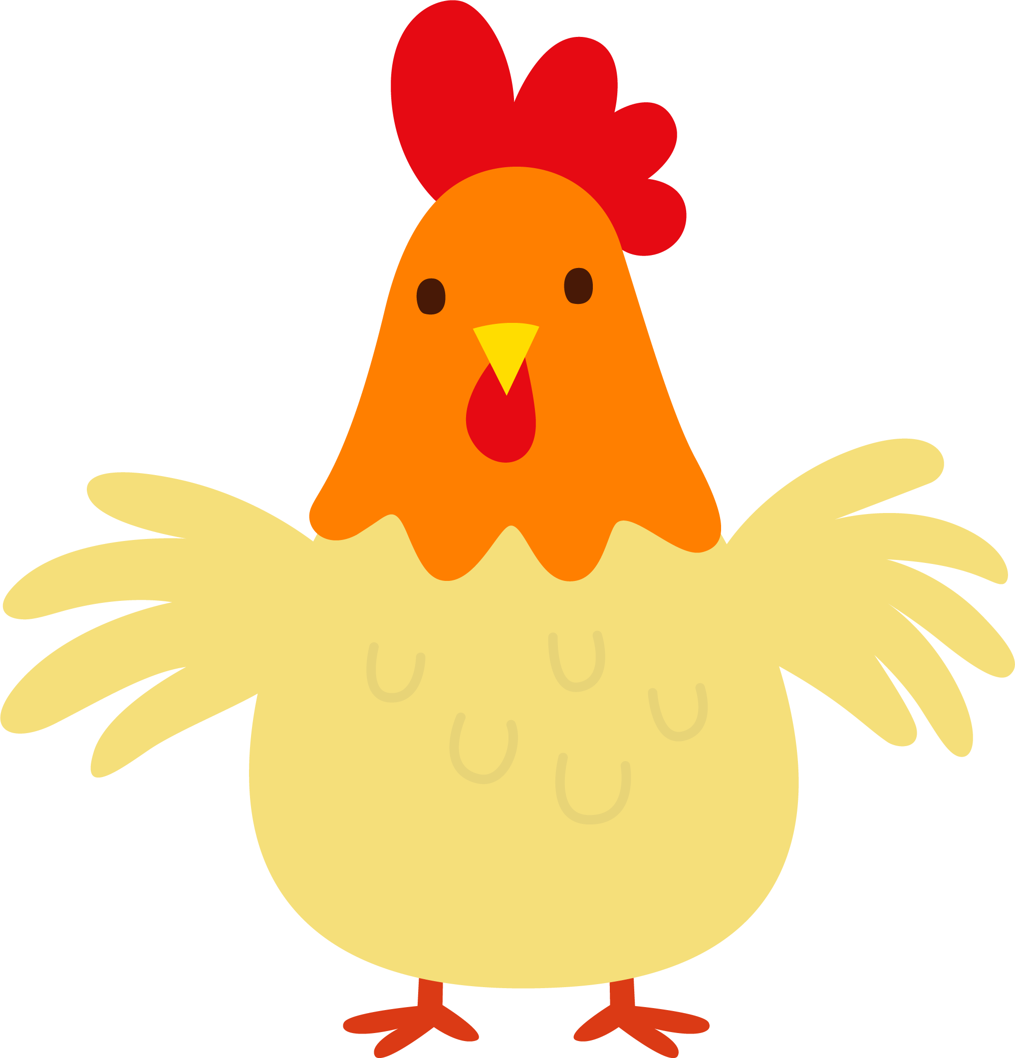 Chicken Farm Fun Free Rooster Clip Art - Chicken Clipart Png (2034x2120)