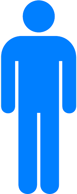 Blue, Man, Toilet - Blue Human Icon Png (320x640)