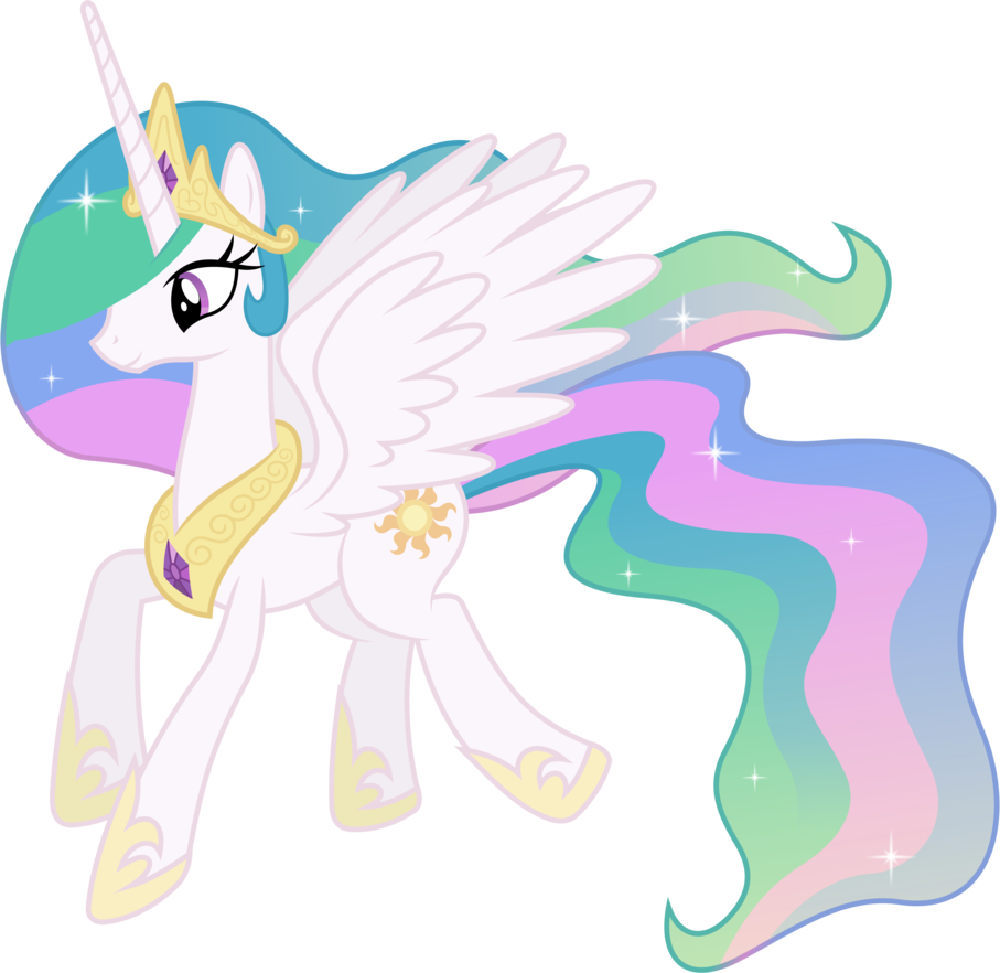 Princess Celestia Flying By 90sigma On Deviantart - Mlp Power Ponies Cadence (907x882)