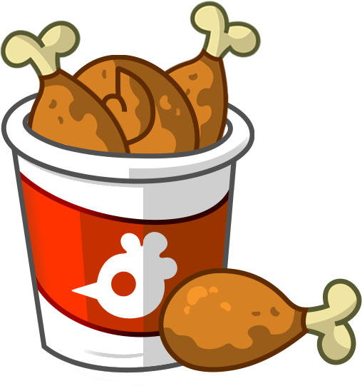 Zombie Chicken Bucket - National Fried Chicken Day (508x541)