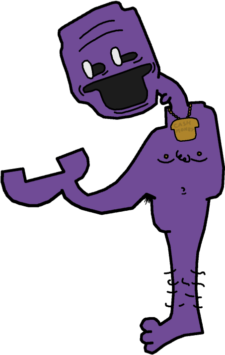 Thinking Man Clip Art - Purple Guy Hot (500x747)