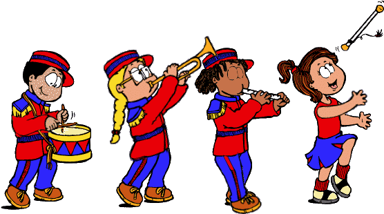 Pictures Animations Marching Band Myspace Cliparts - Band Animated (573x310)