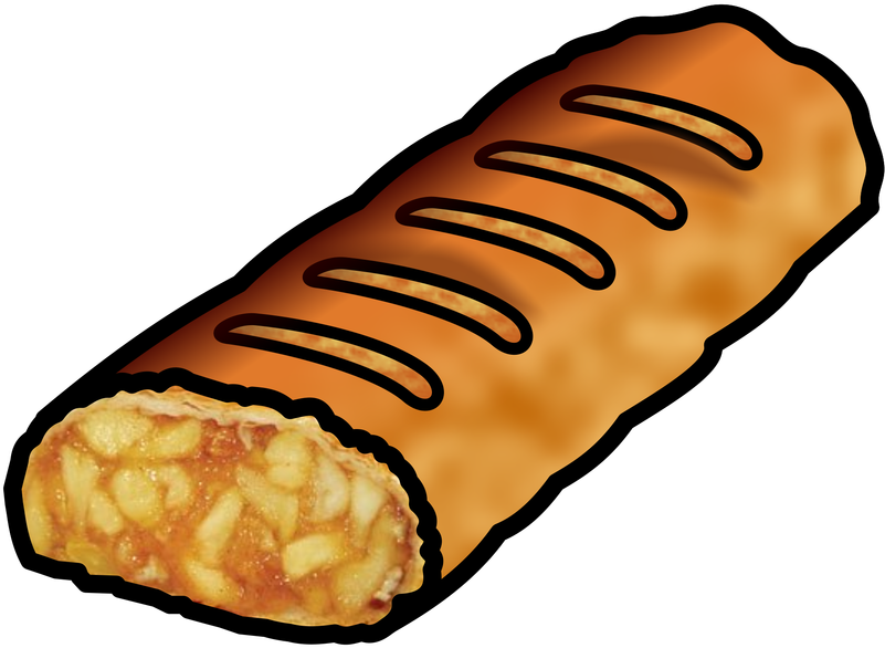 Apple Strudel - Apple Strudel Line Art (800x800)