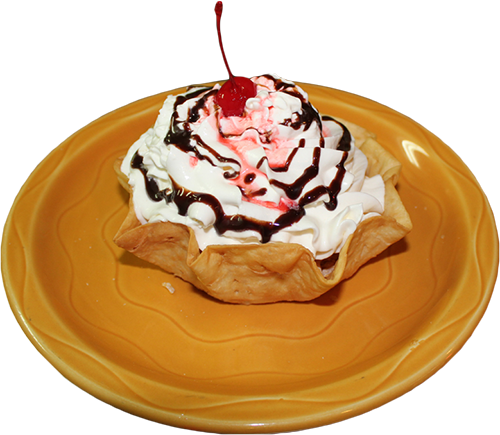 Related Fried Ice Cream Clipart - Deep Fried Ice Cream Png (500x435)