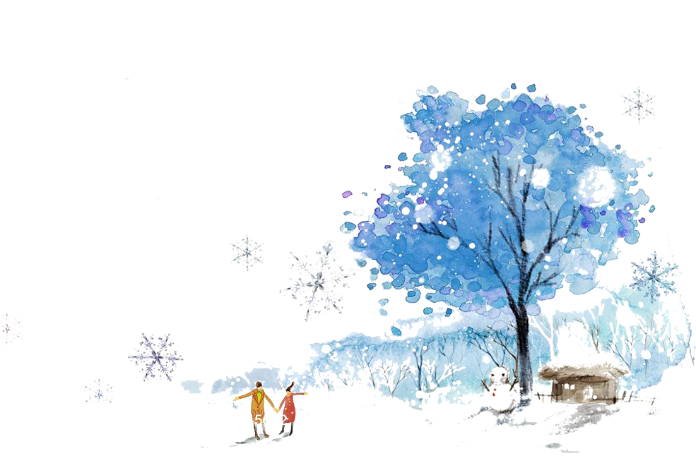 Winter Snow Illustration - Capinha Para Huawei Estampada Capa Traseira Árvore (999x690)