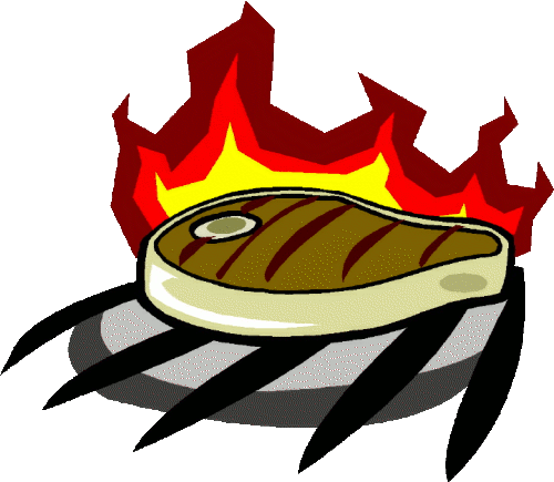Excellent The Gallery For Ue Fried Shrimp Clipart With - Clip Art Bbq Steak (500x435)
