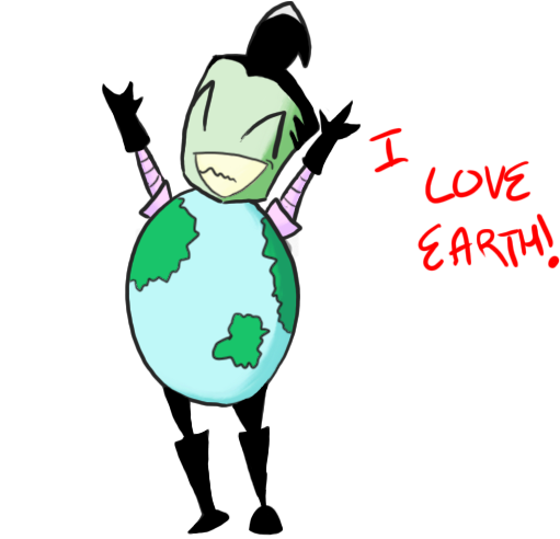 Happy Earth Day By Ace Eevee Kat - Cartoon (567x502)
