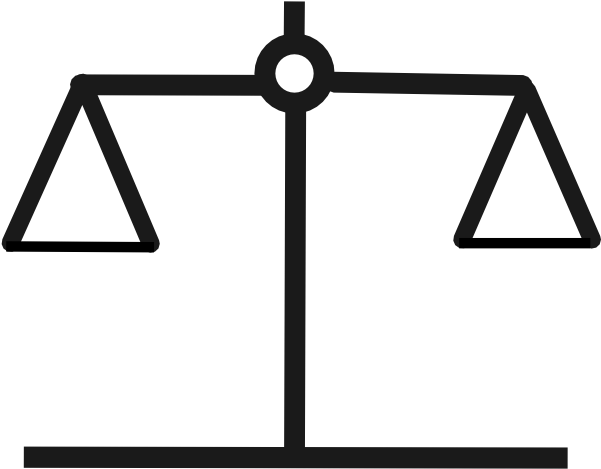 Hegemony - Clipart - Weighing Scales Clip Art (600x482)