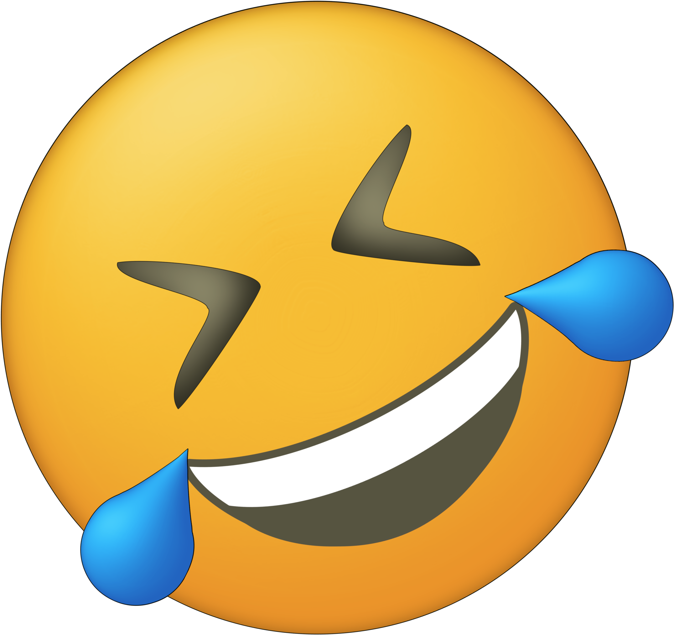 Dying Crying Laughing - Emoji Laughing Png (2257x2083)