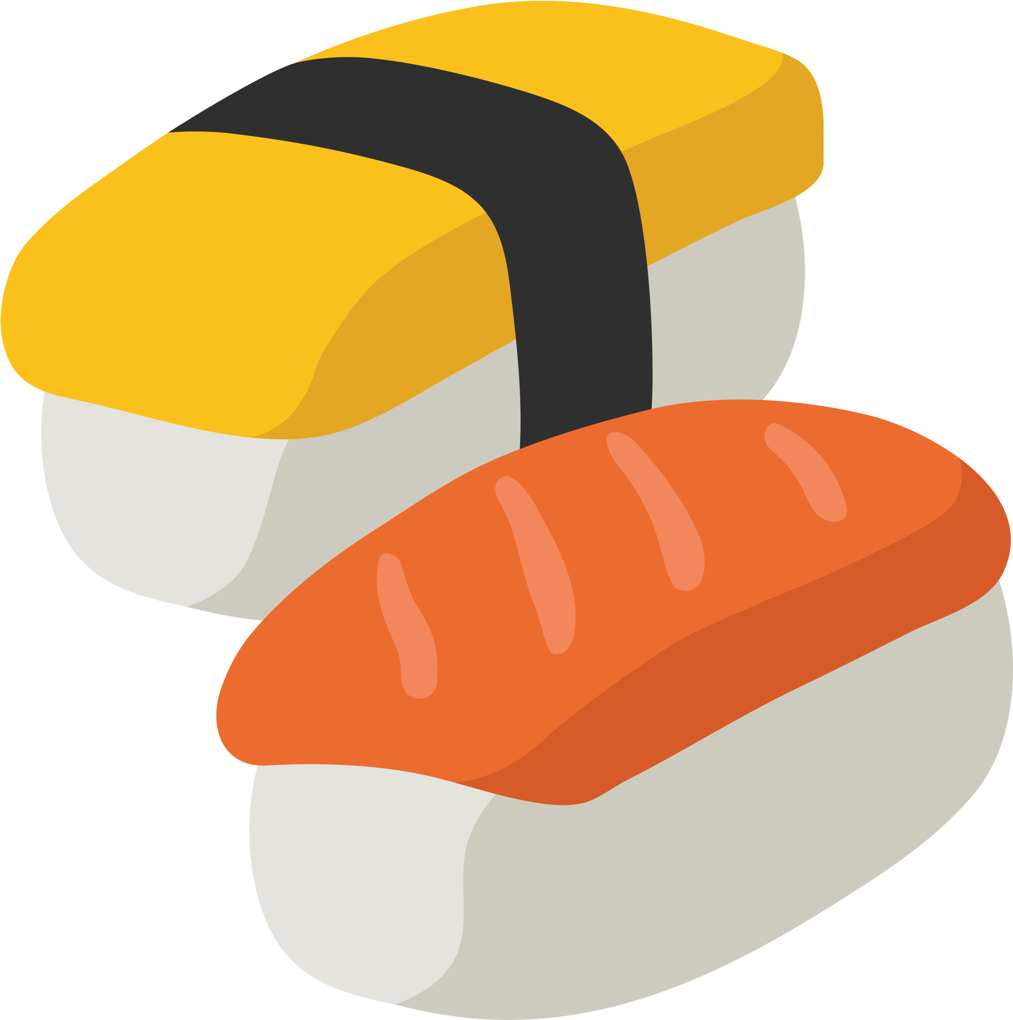 Sushi Emoji Hamburger Fried Chicken Fast Food - Sushi Emoji Png (2000x2000)