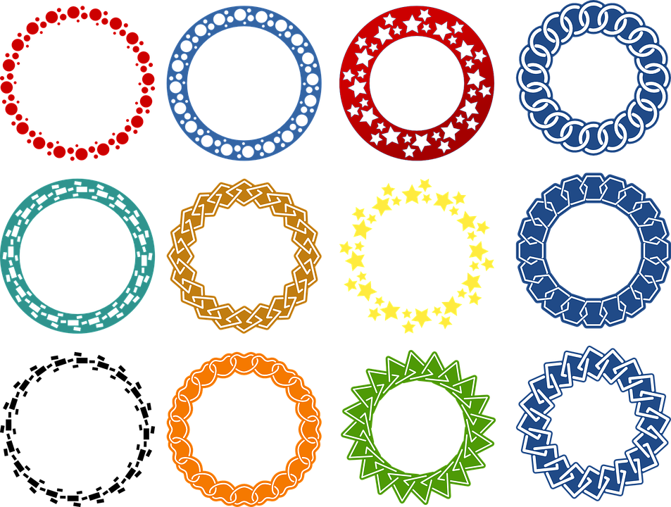 Round Frame Png Transparent Picture - Wreath (953x720)