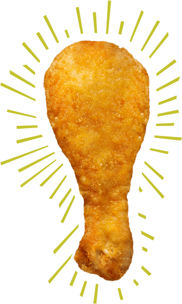 Descr - Fried Chicken Cartoon Png (372x619)
