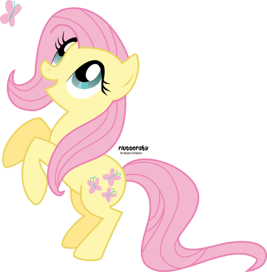 My Little Pony Fluttershy Rainbow Dash Butterfly - My Little Pony Butterfly (886x902)