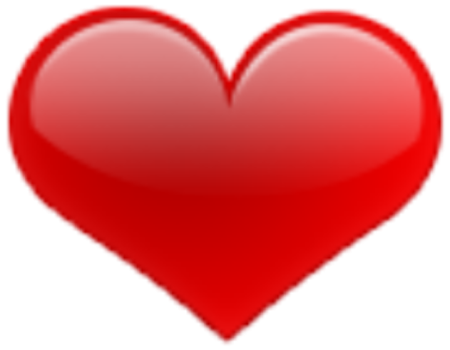 Red Rojo Corazones Corazon Hearts Emoji - Big Heart Emoji (631x491)