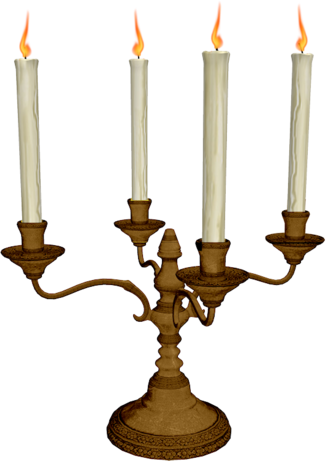 Halloween Clipart Candle - Halloween Candle Clipart (326x462)