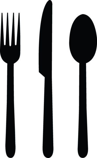 Printable Fork Clipart - Fork Spoon Knife Clipart (340x550)