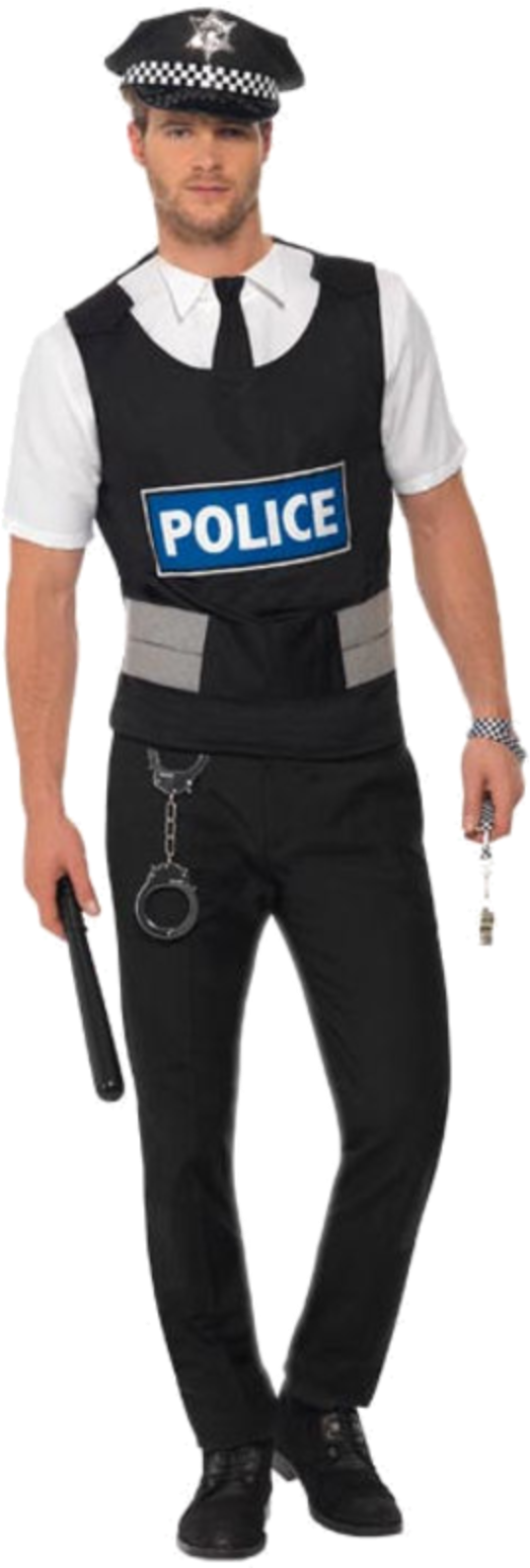 Policeman Instant Kit Costume - Cops And Robber Fancy Dress (1000x1586)