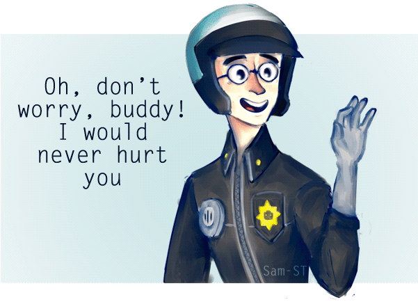 Cop Clipart Government Official - Good Cop Vs Bad Cop (600x474)