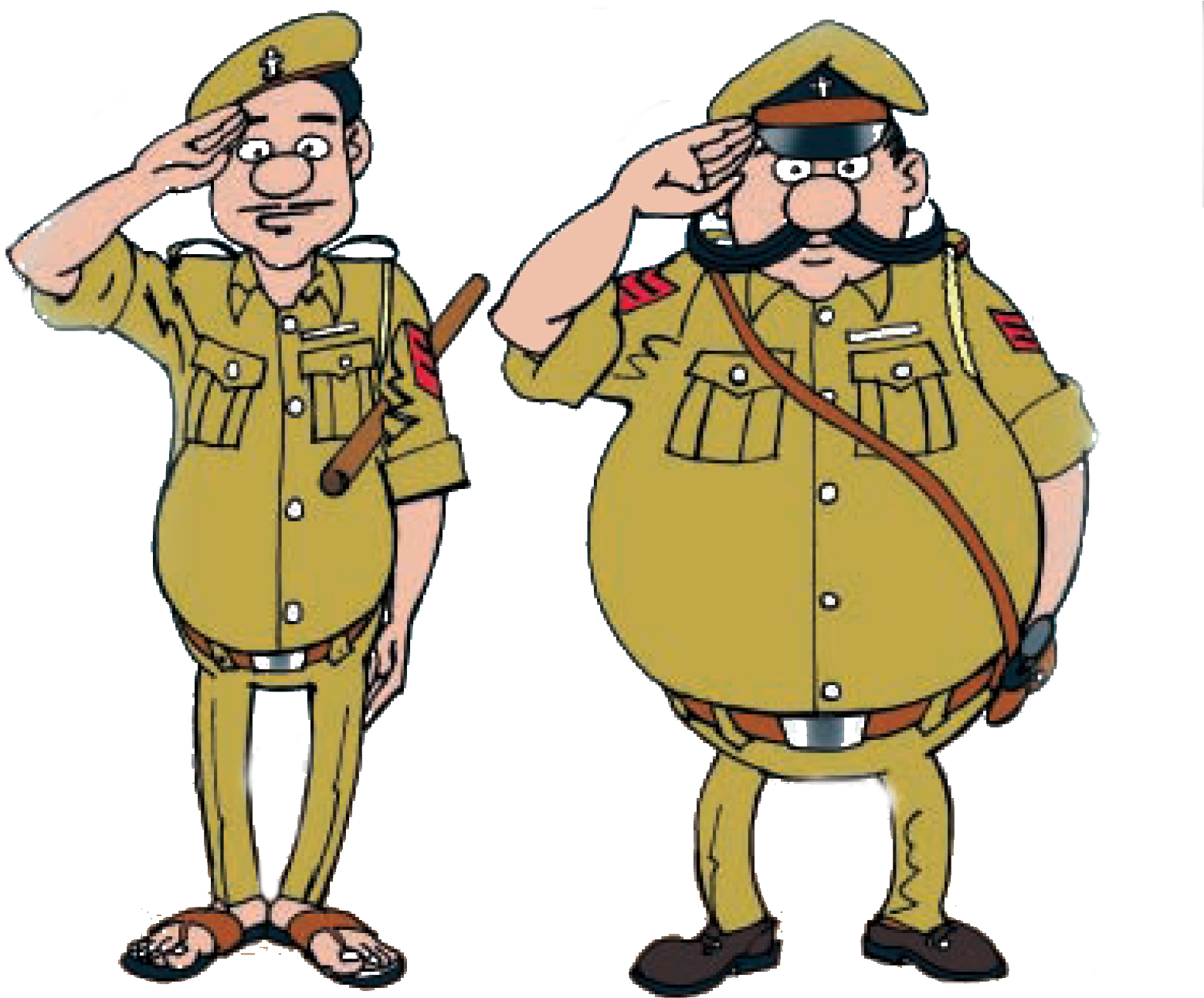 Fir Against Cop - Cartoon (5260x1435)