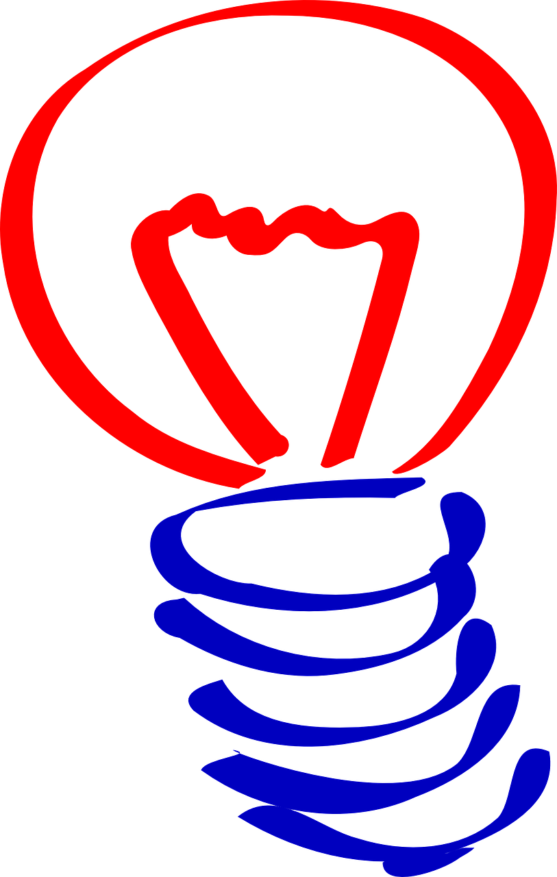 Light Bulb Red Blue Winding Transparent Image - Light Bulb Sketch (813x1280)