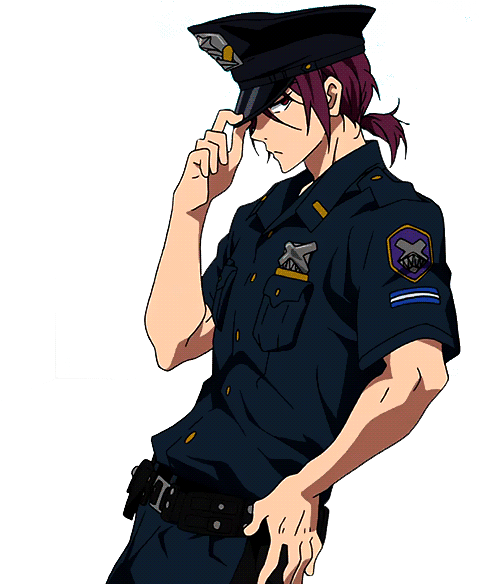 Rin Matsuoka Police Gif (500x583)