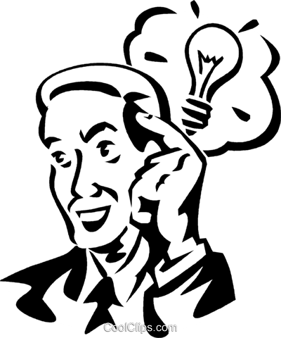 Idea Light Bulb Royalty Free Vector Clip Art Illustration - Idea Light Bulb (400x480)