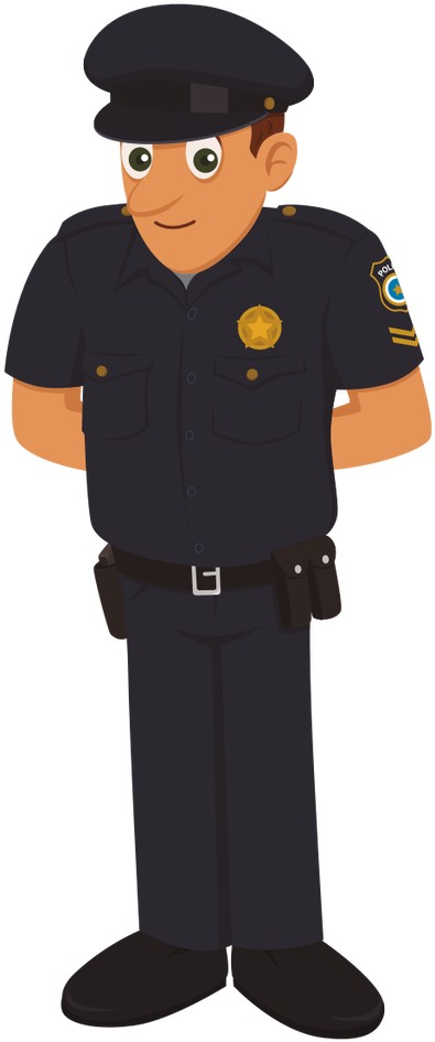 Police Officer Cartoon Traffic Police - Police Officer Character Png (1024x1024)