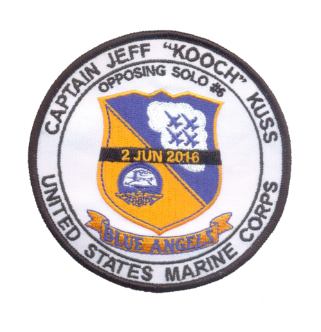 Blue Angels Jeff Kuss Memorial Patch With Velcro & - Blue Angels (464x480)