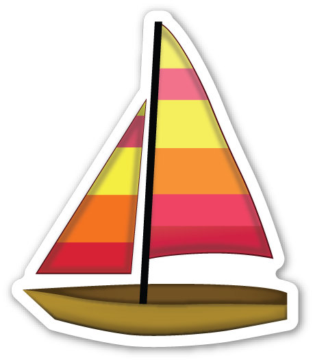 Sailboat - Sailboat Emoji (457x525)