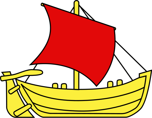 This Image Rendered As Png In Other Widths - Bateau Héraldique (500x389)