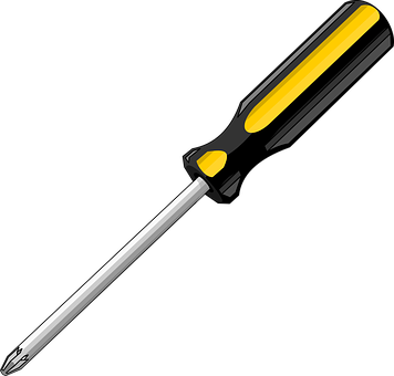Screwdriver Tool Maintenance Handy Handyma - Screwdriver Clipart (356x340)