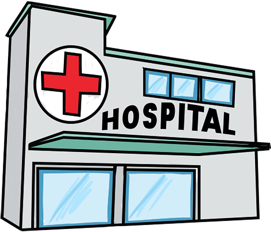 Veterinary Hospital& Ambulance - Cartoon Picture Of Hospital (650x541)