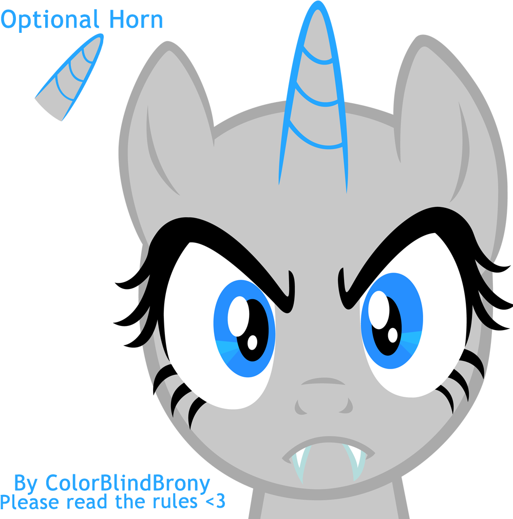 Vampire - My Little Pony Vampire Base (1024x1024)