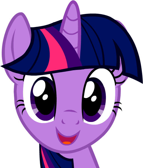 Fim Mlp Friendship Is Magic My Little Pony My Little - My Little Pony Twilight Sparkle Face (600x600)