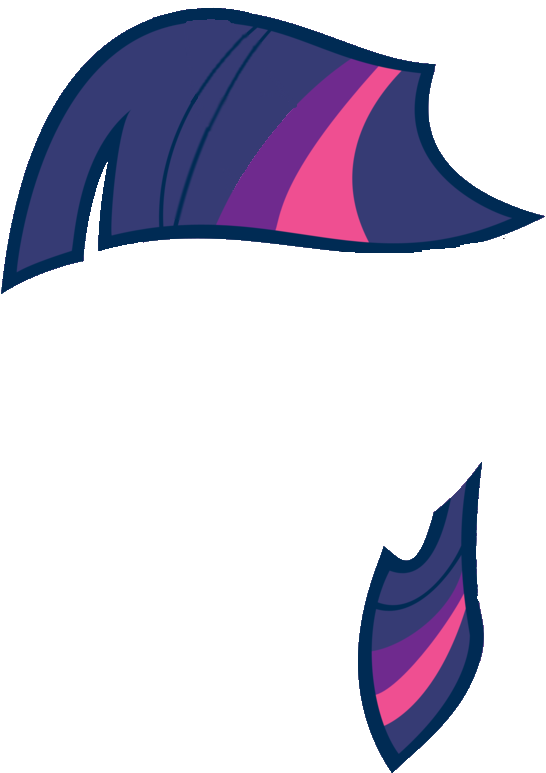 Twilight Sparkle Hair Vector By Thegirlnamedsig On - Rarity (869x920)