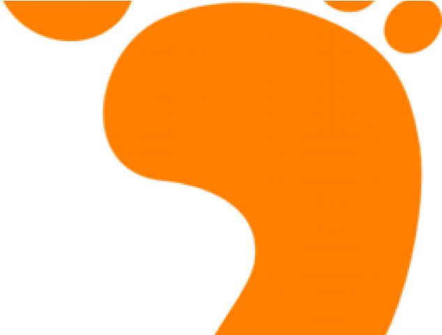 Feet Clipart Orange - Clip Art (640x480)