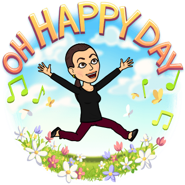 Sonya Christian Bitmoji Oh Happy Day - Bitmoji Happy (398x398)