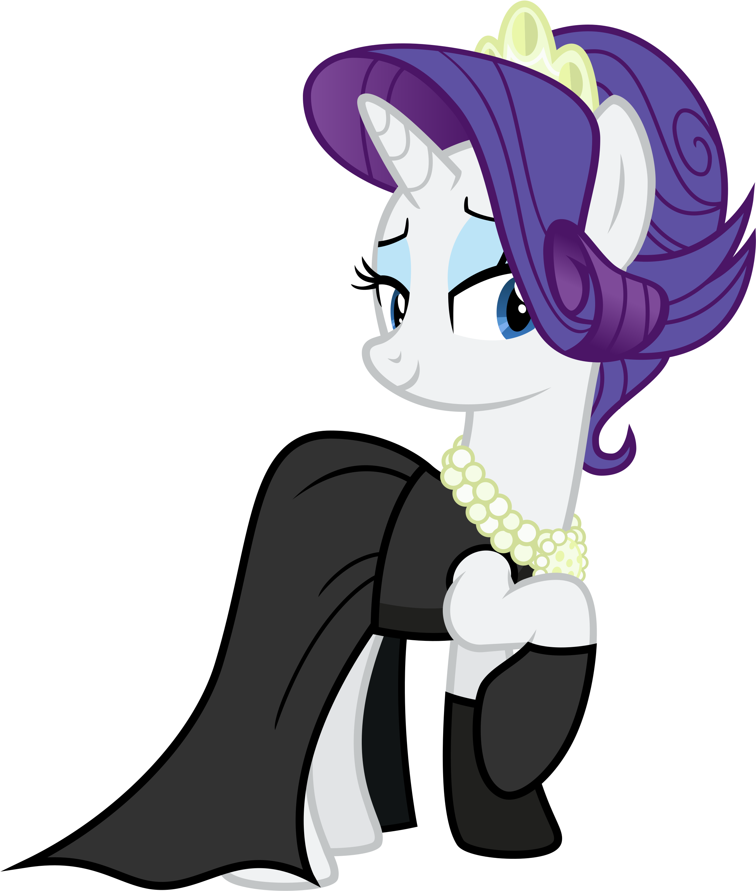 A Night On The Town - Mlp Rarity Dress (2600x3000)
