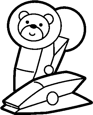 Binder Clip Coloring Page - Cartoon (600x470)