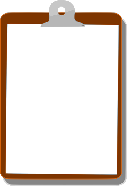 Office School, Clipboard, Education, Paper, Outline, - Clipboard Clip Art (437x640)