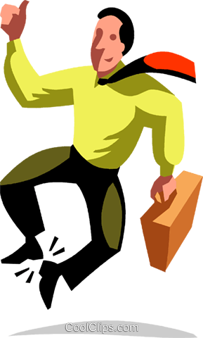 Businessman Clicking His Heels Royalty Free Vector - Businessman Clicking His Heels Royalty Free Vector (289x480)