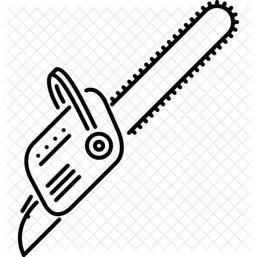 Chainsaw Icon - Chainsaw Drawing (512x512)