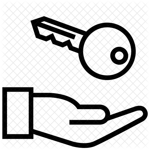 Handover Icon - Hand Line Icon (512x512)