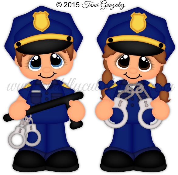 Police Officers Dibujo (600x600)