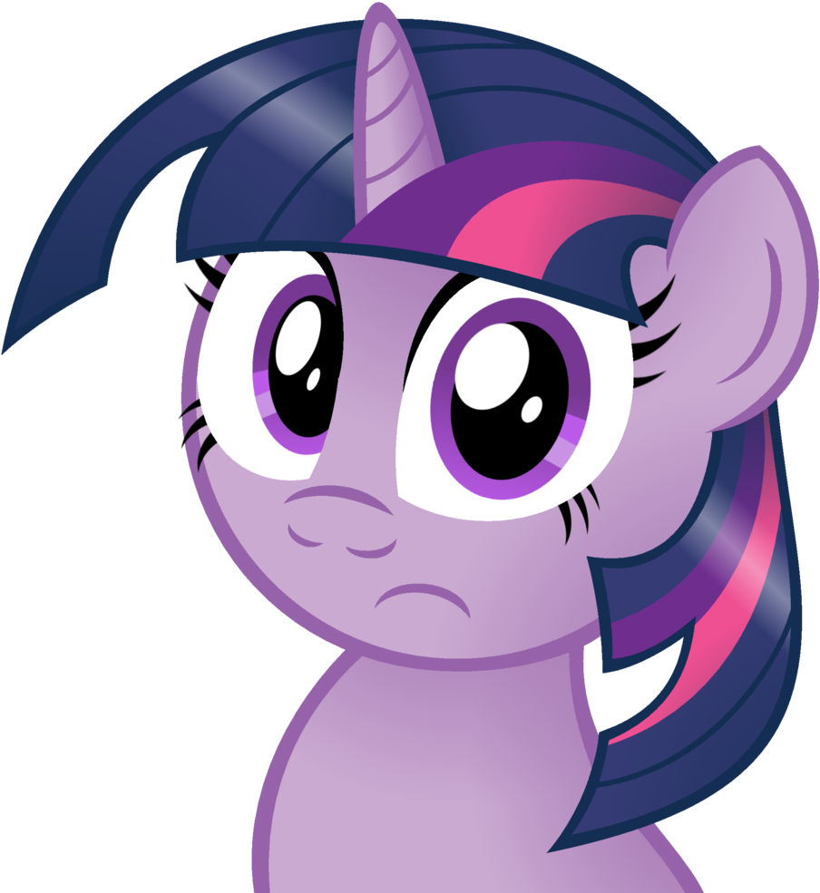 Twilight Sparkle Pony Pink Purple Violet Mammal Cartoon - Sad Mlp Vector Twilight (1024x1001)